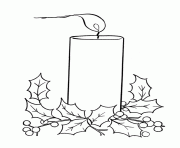 Printable free s for christmas candle scenefba2 coloring pages