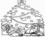 Printable presents and christmas tree s for kids printable229a coloring pages