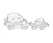 Printable dora s for merry christmasa092 coloring pages