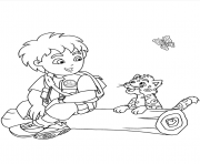 Printable diego and jaguar se7ef coloring pages