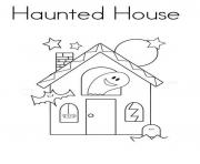 Printable easy halloween haunted house s printable for preschoolersfc9a coloring pages