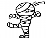 Printable mummy halloween s toddlers2e24 coloring pages