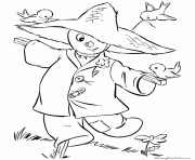 Printable scarecrow printable halloween s4450 coloring pages