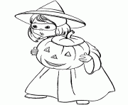 coloring pages for girls halloween kid0214