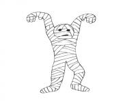 Printable halloween mummy free color pages for kidseb73 coloring pages