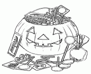 Printable candy and pumpkin halloween s kids free1b61 coloring pages