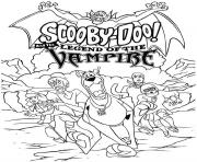 Printable scooby doo s vampire halloweenba50 coloring pages