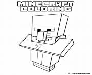 Printable minecraft coloring kids simple coloring pages