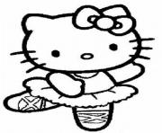 Printable hello kitty s ballerinaac86 coloring pages