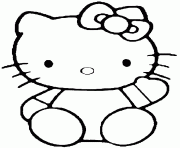 Printable saying hello hello kitty s892a coloring pages