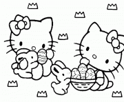Printable hello kitty and easter eggs 0d98 coloring pages