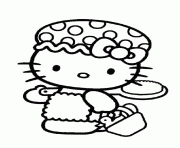 Printable go to shower hello kitty sd79a coloring pages