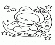 Printable hello kitty  baby0e48 coloring pages