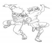Printable coloring pages anime naruto and sasuke1345 coloring pages