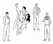 Printable all characters superman 51b7 coloring pages