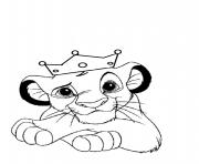 Printable little lion king free f339 coloring pages