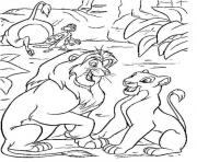 Printable lion king young couple 41d2 coloring pages