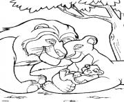Printable lion king family 849a coloring pages