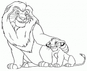 Printable free lion king mufasa and simba  e1449385528983f9f2 coloring pages