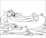 Printable tom and jerry enjoying summer304b coloring pages