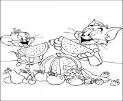 Printable tom and jerry having fruits 7e4a coloring pages
