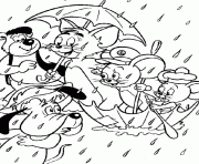 Printable tom and jerry in a rainy day b9ff coloring pages