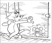 Printable tom smashing door e32f coloring pages