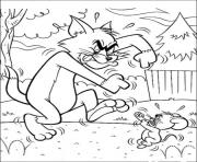 Printable tom and jerry fighting 6f45 coloring pages