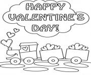 Printable choco train valentine sd69c coloring pages