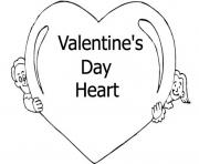 Printable heart of valentine d05b coloring pages
