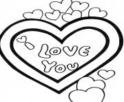 Printable i love you valentine sff98 coloring pages