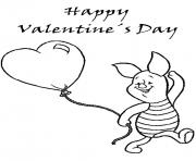 Printable piglet happy valentine s61ac coloring pages