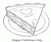 Printable cake love valentine 324b coloring pages