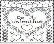 Printable valentine  printable2bec coloring pages