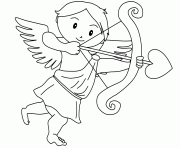 Printable cupid valentines day s8226 coloring pages