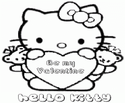 Printable hello kitty valentine sa3c8 coloring pages