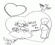 Printable will you be mine valentine s9685 coloring pages