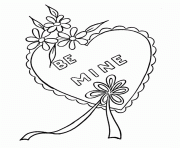Printable valentine s be mine677e coloring pages