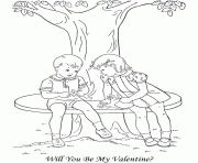 Printable will you be my valentine 08d3 coloring pages