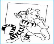 Printable tiger hugging pooh pagede02 coloring pages