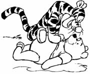 Printable tiger on pooh pagebb7c coloring pages