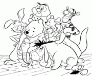 Printable friends and winnie the pooh sc5bb coloring pages