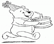 Printable winnie the ppoh happy birthday s freef738 coloring pages