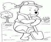Printable pooh gardening pageabcf coloring pages