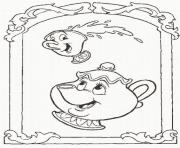 Printable chip playing around beauty and the beast 4c93 coloring pages