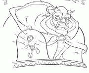 Printable beast looking at the rose disney princess 39d4 coloring pages
