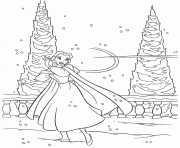Printable belle throw snow on beast disney princess 26c9 coloring pages