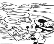 Printable mickey draw a snake disney 43ac coloring pages