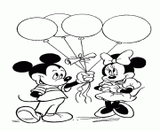 Printable mickey gives minnie balloons disney eead coloring pages