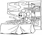 Printable mickey just baked cookies disney 0a1a coloring pages